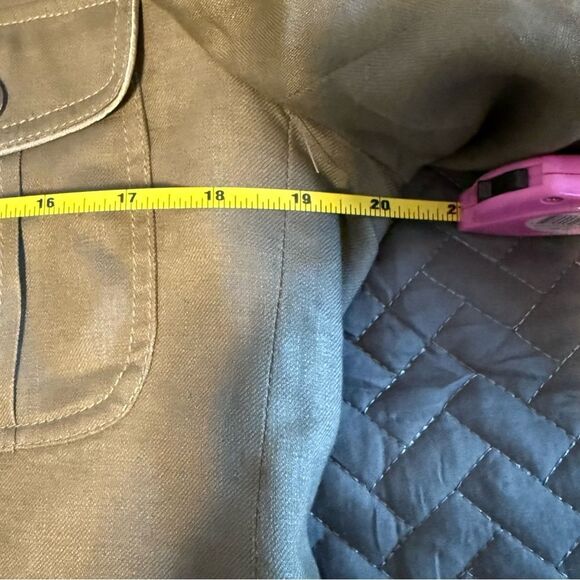 Men's Olive Green Military Safari Utility Jacket - Picture 8 of 13